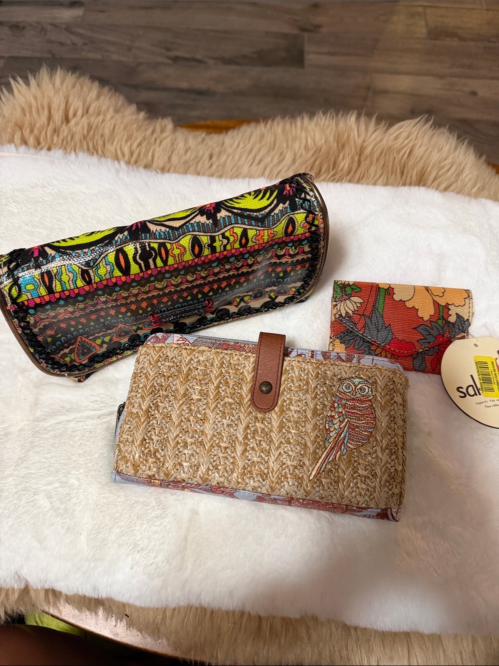 Sakroots Lot, Makeup Bg, Owl Wallet, Card Holder